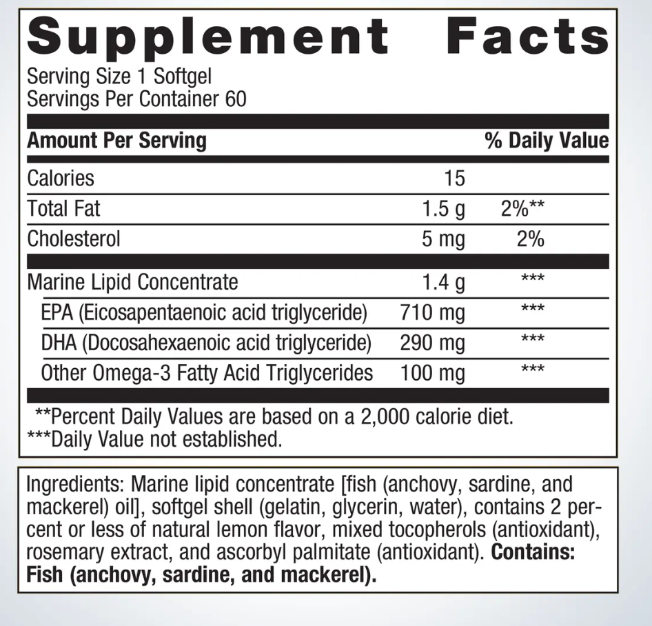 OmegaGenics® Fish Oil EPA-DHA 1000 mg